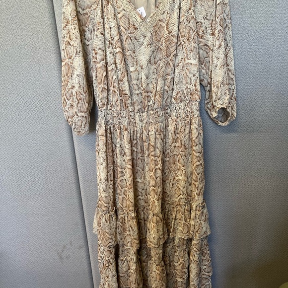 Jessica Simpson full length snake print dress new tags attached size 1X - Picture 12 of 15